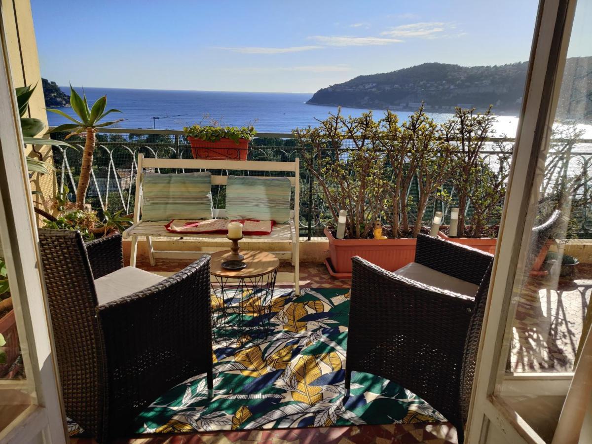 Ferienwohnung Vintage Flat Overlooking Villefranche Bay Exterior foto