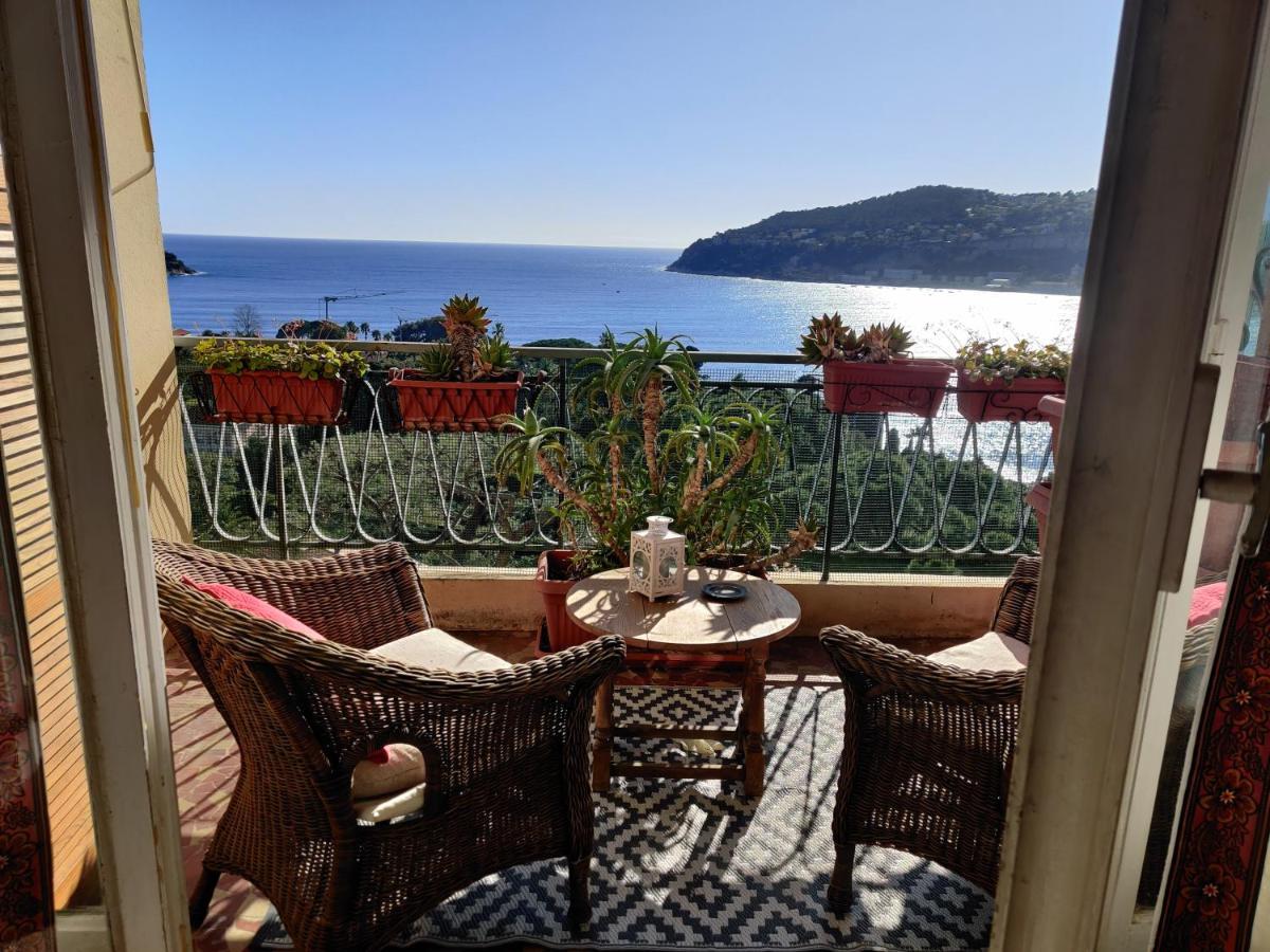 Ferienwohnung Vintage Flat Overlooking Villefranche Bay Exterior foto